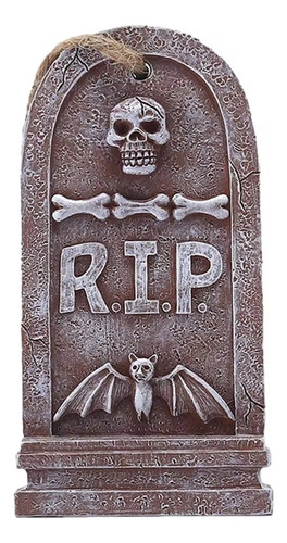 Adorno Espeluznante De Resina Para Lápida De Halloween