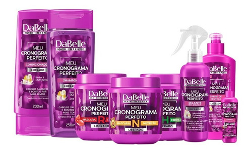 Kit Dabelle Hair Intense Meu Cronograma Perfeito 8 Produtos