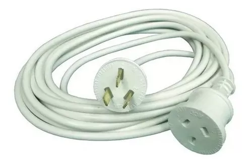 Cable Alargador de Enchufe Schuko 3 Metros Cable 3x1,5mm Prolongador Blanco