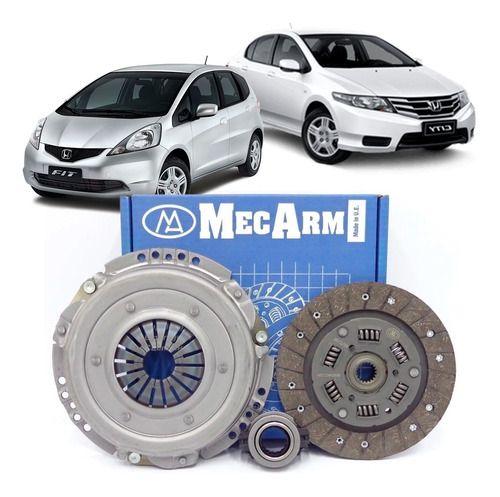 Imagem 5 de 6 de Kit Embreagem Com Rolamento New Fit City 1.5 2009 A 2014