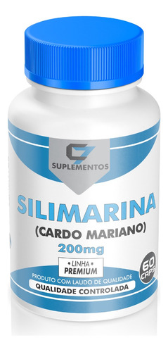 Silimarina Cardo Mariano 200mg - 60 Cápsulas