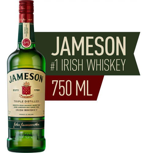 Whiskey Jameson - Botella 750cc