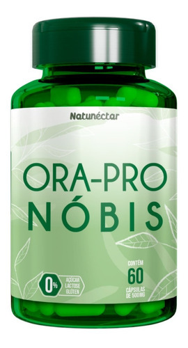 Ora Pro Nobis 60 cápsulas, vitaminas, minerales, fibras, natunéctar, sabor, sin sabor