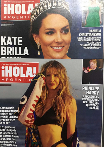 Pack 9 Revistas Hola Argentina Usadas Sin Crucigrama (Usado)