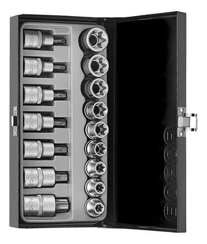 Jgo. Dados Torx M/h De 16 Pzas. (4171) - Force