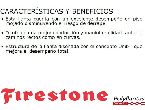 Imagen 3 de 7 de Llanta 255/60r15 Firestone Firehawk Indy 500