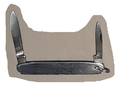 Antigua Navaja Doble Acero Inoxidable Sello Lark Stainless