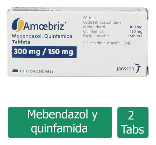 Amoebriz 300 Mg / 150 Mg Caja Con 2 Tabletas