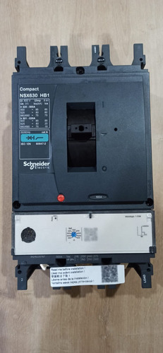 Disjuntor Schneider Lv433722 C63v31m500 Nsx630hb1 Mic 1.3 3p