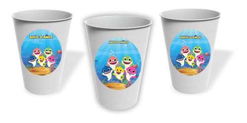 Vasos Baby Shawer Cumpleaños Personalizado Pack X10