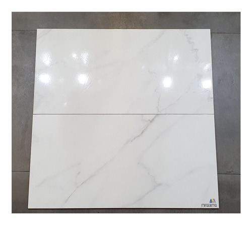 Imagen 2 de 4 de Ceramica Alberdi Pietra Venatina Briillo Carrara 37x75 X 1m2