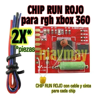 2 Chips Run Rojo Ic Rgh P Xbox 360 Slim Corona