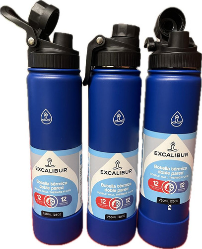 Termo Botella Térmica De Acero Inoxidable Excalibur®  750 Ml