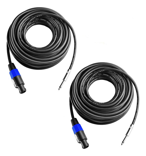 Yoico 2 Cables De Altavoz Profesional De 100 Pies A Altavoz