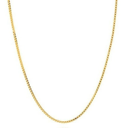 Lifetime Jewelry Box Chain 14 Mm Collar Colgante 24k Chapado