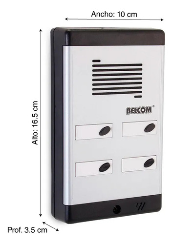 Portero Digital 4 Puntos Belcom Bdd-4l5m Linea Edificio