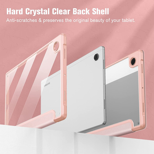 Funda Para Samsung Galaxy Tab A8 - Transparente/rosa
