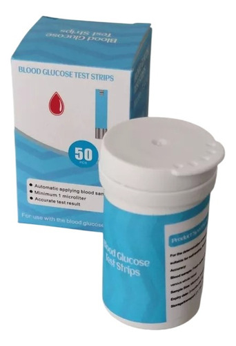 50 Cintas Tira Reactiva Medidor Glicemia Glucometro Diabetes