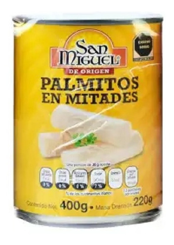 Palmitos San Miguel En Mitades Con 4 Latas De 400 Grs