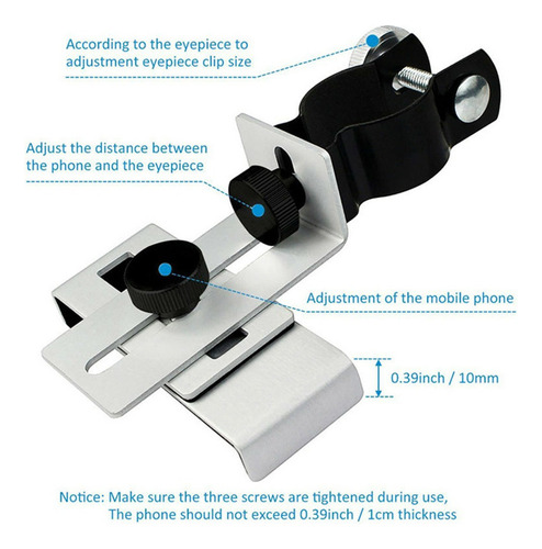. Adaptador De Teléfono Inteligente De Metal For