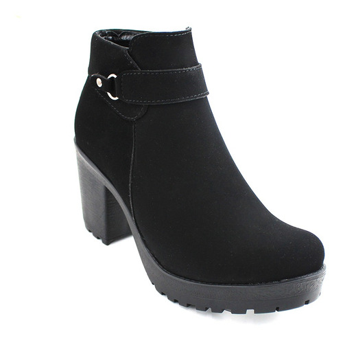 Botin Negro Para Mujer