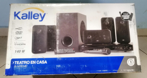 Teatro En Casa Dvd Kalley 140w 5.1 Ch Hdmi Usb Karaoke Hd