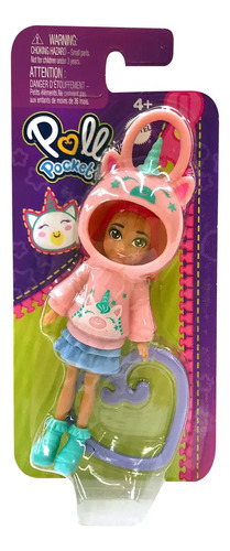 Muñeca Polly Pocket Sudadera Con Colgante +4 Años