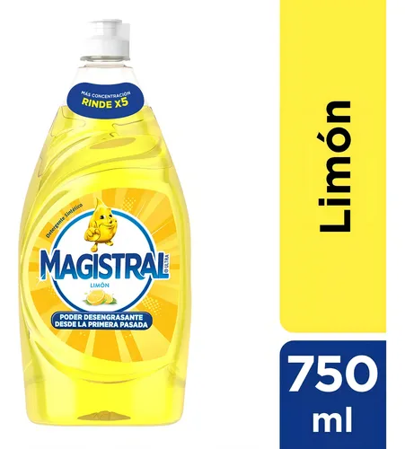 Detergente Magistral Limón 750 Ml X 4 Unidades