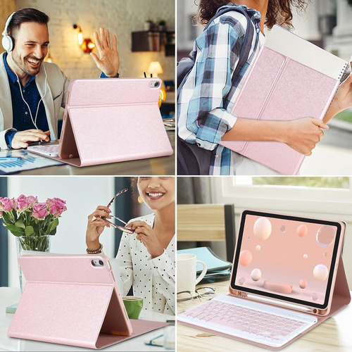 Funda Con Teclado Para iPad Air 5.a 4.a Generacion - Fund...