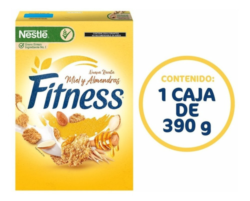 Cereal Nestlé Fitness Miel Y Alemndras Con Avena 390g