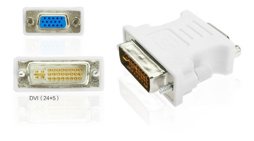 Adaptador Dvi Macho Digital 24+5 A Vga Hembra Analógico