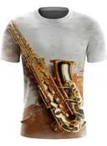Comprar Camiseta Camisa Top Sax Saxofone Música Musica Instrumento 1