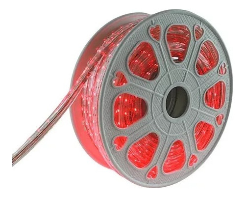 Manguera Led 25 Mts 5050 110v Luz Roja Exterior Decoracion