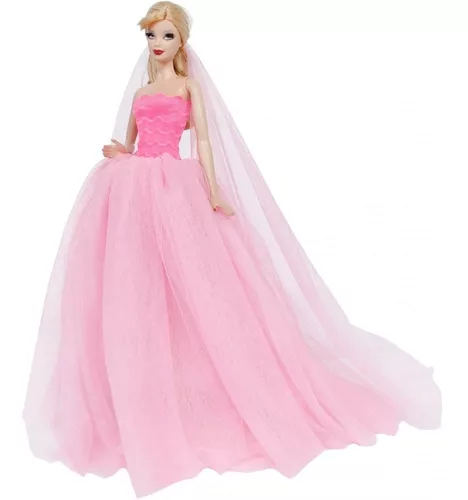 Roupas com balão para barbie e outras bonecas. Vestidos para