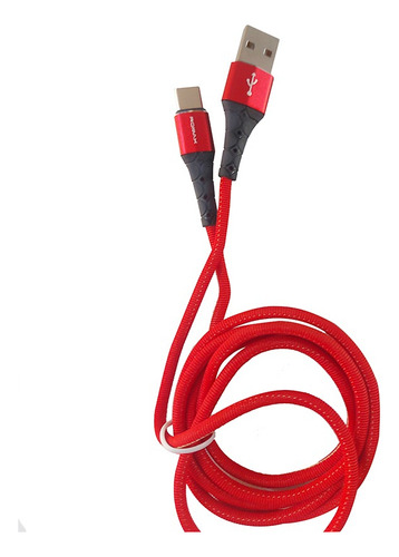 Cable De Datos Usb A Tipo C - Carga Rápida 6a - Rojo