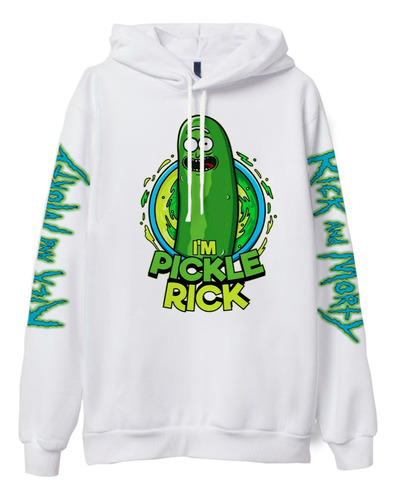 Buzo Con Capucha Rick And Morty Pickle Rick