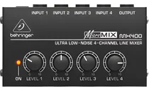 Comprar Micro-mixer De 4 Canales Behringer Mx400 