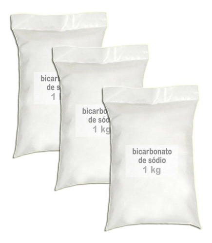 Bicarbonato De Sódio Solúvel Redomma 1 Kg Kit 3