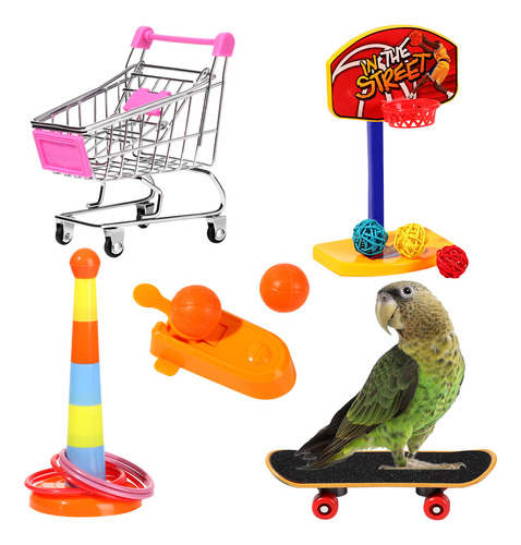 Patineta Rings Parrot Toys Intelligence Training Para Mascot