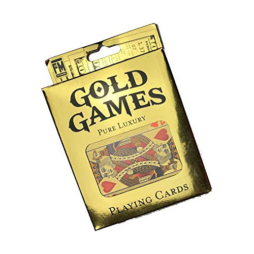 Gold Games Gold Playing Cards, Pro-shuffle, Water-resistant,