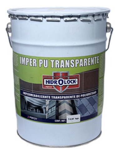 Impermeabilizante Hidrolock Imper Pu Transp Brillante Kit