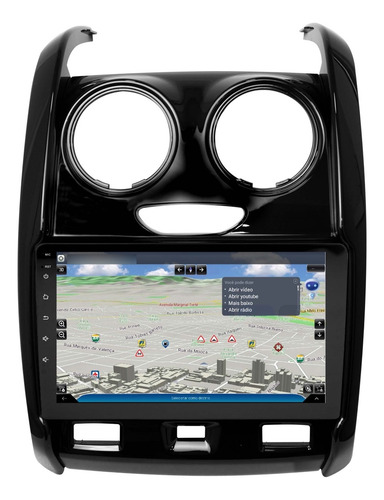 Multimidia Duster Oroch 15/19 Android 14 Auto Carplay Voz 9p