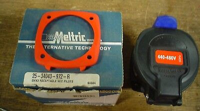 Meltric Receptacle W/2 Pilots 25-34043-972-r - 60 Day Wa Vvm