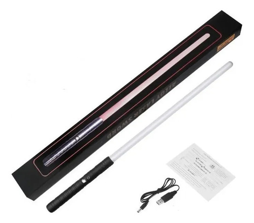 Sable Láser Con Mango De Metal Que Cambia De Color Con 7 Col