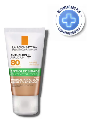 comprar Protetor Solar Facial Anthelios Airlicium+ 80FPS Antioleosidade com Cor 3.0 em Gel Creme 40mL La Roche-Posay
