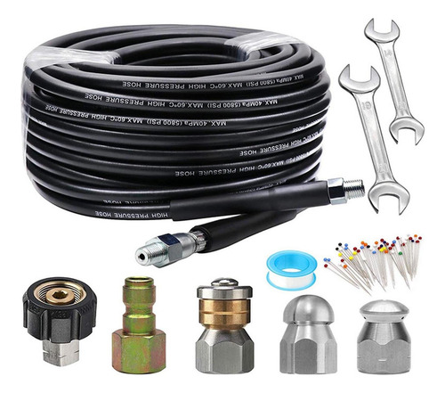 Limpiador De Limpieza De Desagües Jetter Pipe Manguera 30m