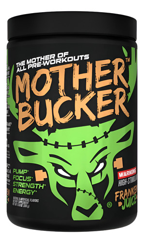 Bucked Up Mother Bucker Pre Entreno High-stimulant 20 Serv Sabor Franken Juice