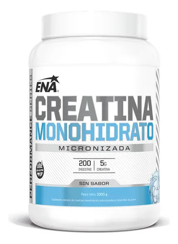 Creatina Monohidrato 1 Kg Ena Sport Micronizada Sin Sabor