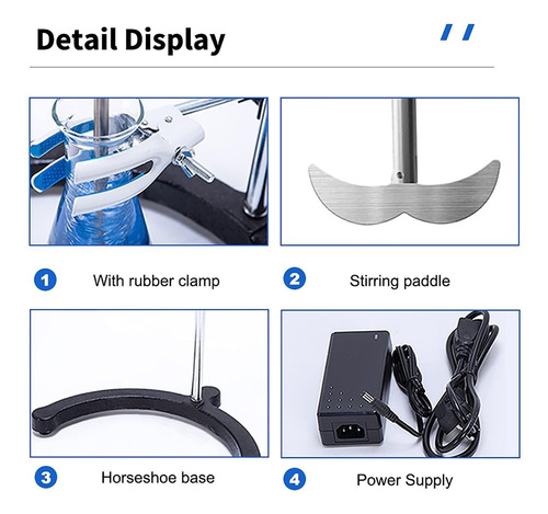 Agitador Eléctrico De Hélice, Mezclador Digital De Hélice