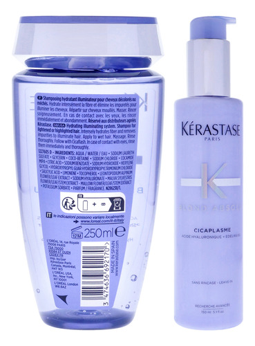 Kit De Cuidado Del Cabello Kerastase Blond Absolu Bain Ultra